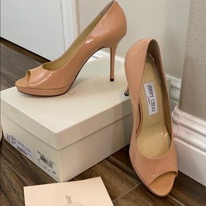 Brand New Jimmy Choo patent leather Luna heels
